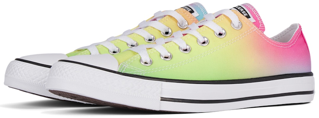 Converse Ctas Ox Multi-Color 'White Green Pink' 168368C Lookbook Converse Ctas Ox Multi-Color 'White Green Pink' 168368C
