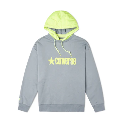 Converse Detachable Hood Pullover Sweatshirt Gray 10019968-A04