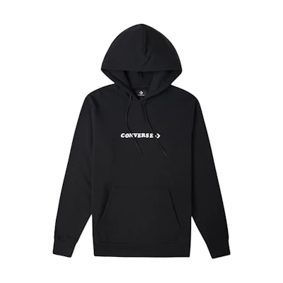 Converse Digital Print Graphic Letter Sweatshirt Black Unisex Couple Style 10022244-A01