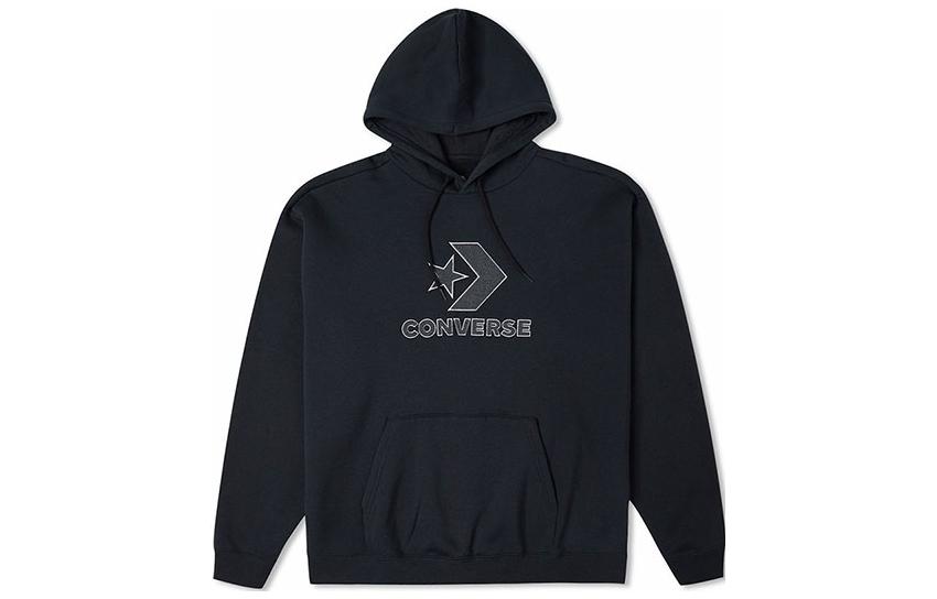 Converse Embroidered Logo Hoodie Unisex Black 10024915-A01