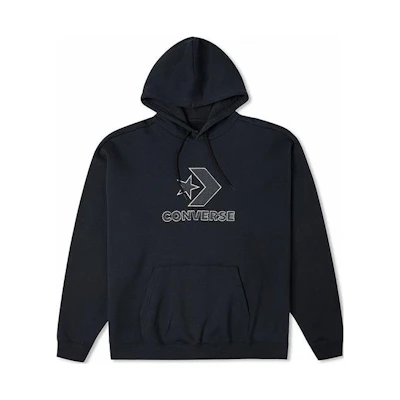 Converse Embroidered Logo Hoodie Unisex Black 10024915-A01