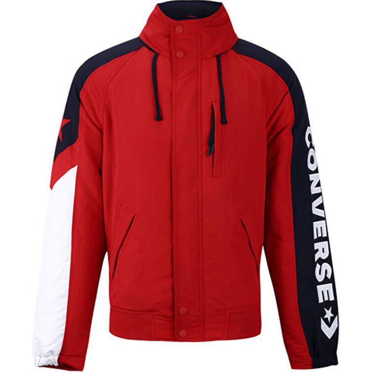 Converse Enamel Red Raglan Letterman Jacket Collection 10005863-A01