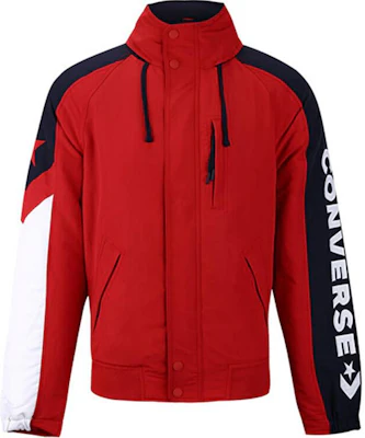 Converse Enamel Red Raglan Letterman Jacket Collection 10005863-A01 Buy Converse Enamel Red Raglan Letterman Jacket Collection 10005863-A01