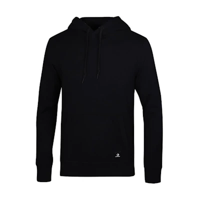 Converse Essentials Black Pullover Hoodie Comfortable Solid Color 10007826-A01