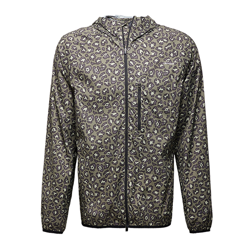 Converse Fashion Zip-Up Hoodie Jacket - Gray Green 10004610-A01