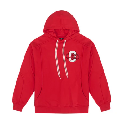Converse Fashionable Red Hoodie - Soft, Comfortable, and Versatile 10028113-A02