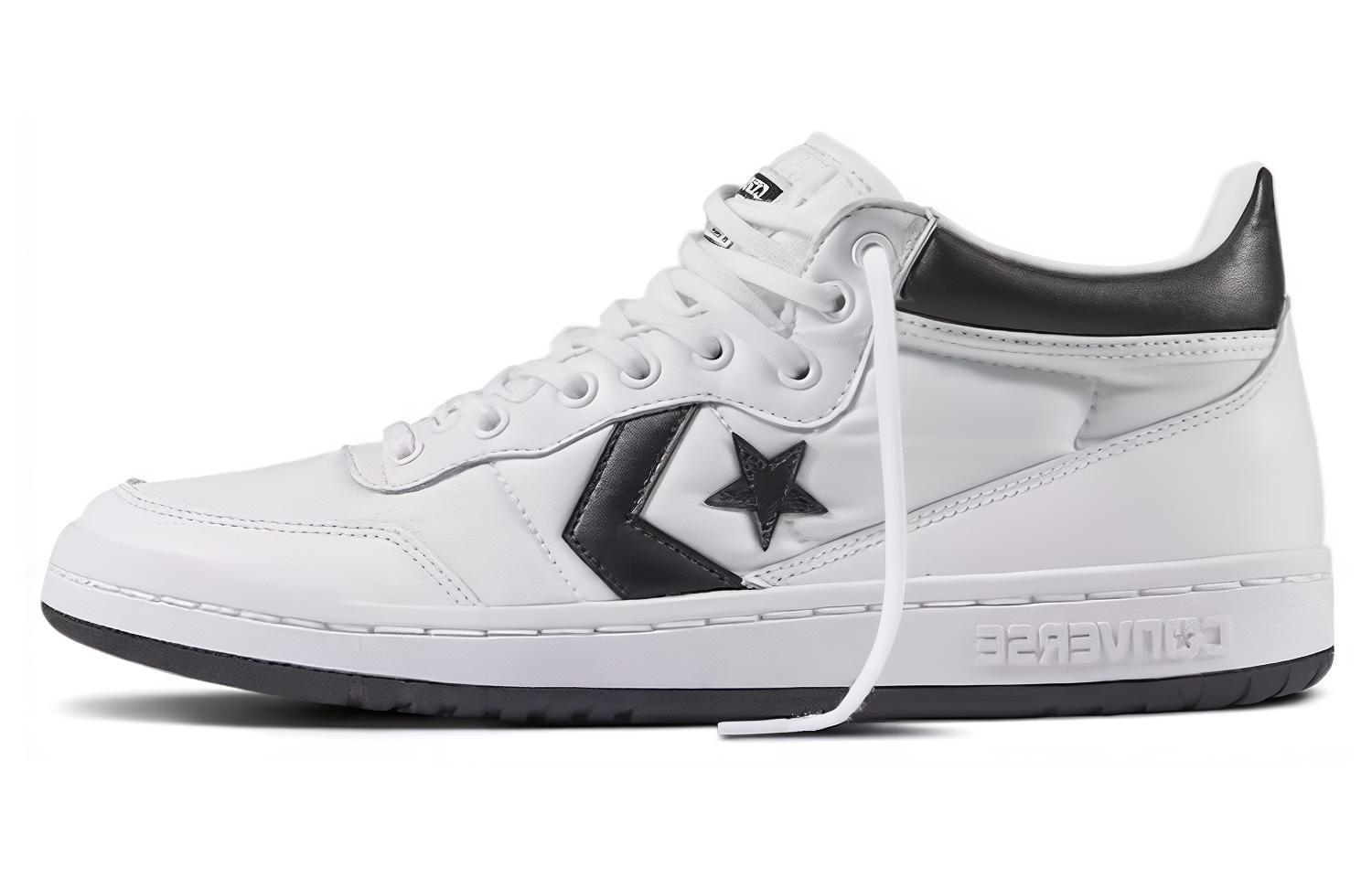 Converse Fastbreak Mid White Black 157720C