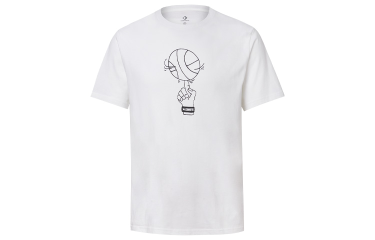 Converse Finger Football Graphic T-Shirt White 10019942-102
