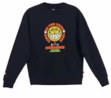 Converse Fleece Pullover Casual Sweatshirt with Letter Print 10022318-A01 Converse Fleece Pullover Casual Sweatshirt with Letter Print 10022318-A01