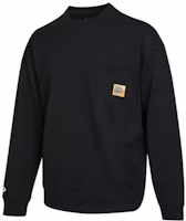 Converse Floral Small Logo Pullover Crewneck Sweatshirt Black () 10024165-A02 Converse Floral Small Logo Pullover Crewneck Sweatshirt Black () 10024165-A02