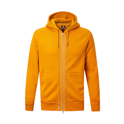 Converse Full-Zip Hoodie Jacket Yellow Unisex Style 10019463-A06