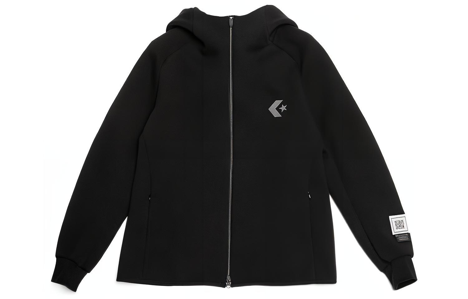 Converse FUMITO GANRYU Collaboration Solid Color Logo Hoodie Jacket Unisex FU8-CU-101-BK1