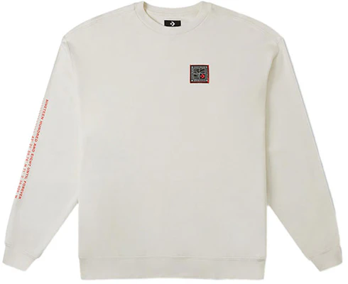 Converse 未來實用性色塊字母印花圓領衛衣 米色 10026527-A02 Buy Converse 未來實用性色塊字母印花圓領衛衣 米色 10026527-A02