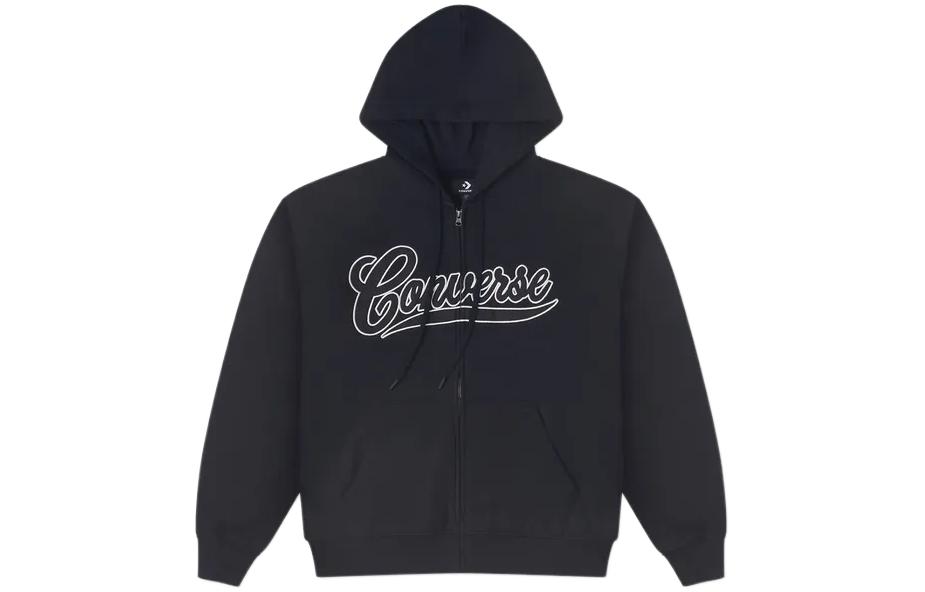 Converse FW23 CNY Dragon Logo Zip Hoodie Black Jacket 10026949-A02