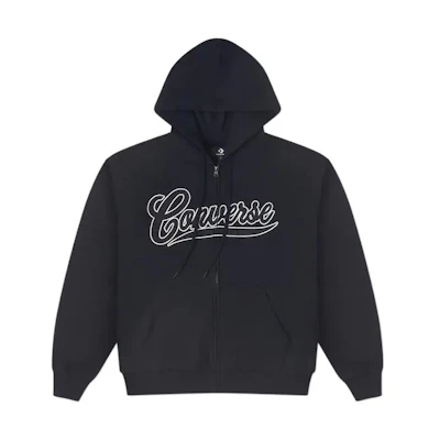 Converse FW23 CNY Dragon Logo Zip Hoodie Black Jacket 10026949-A02