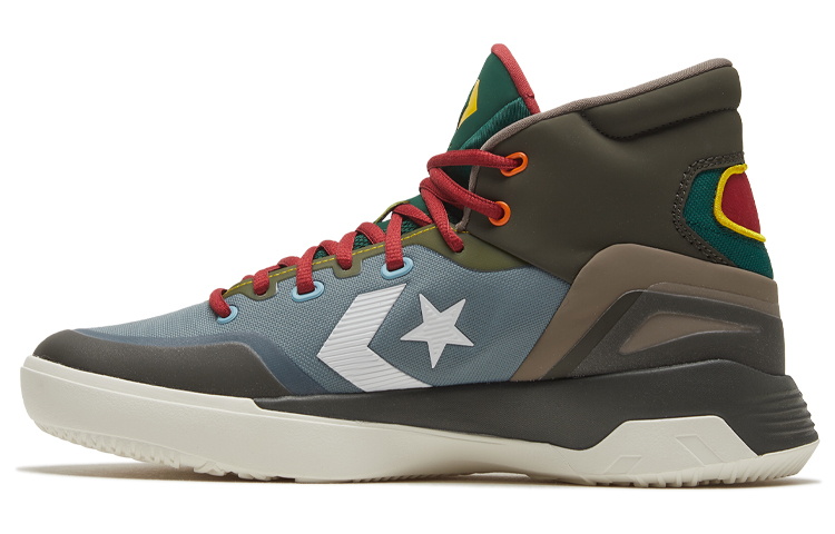 Converse G4 High Top Basketball Shoes dark green 168791C