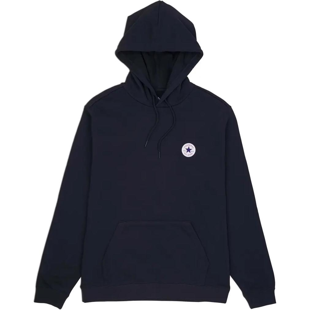 Converse Go-To Chuck Taylor Logo Hoodie Black Unisex Casual Outdoor Pullover 10026983-A01