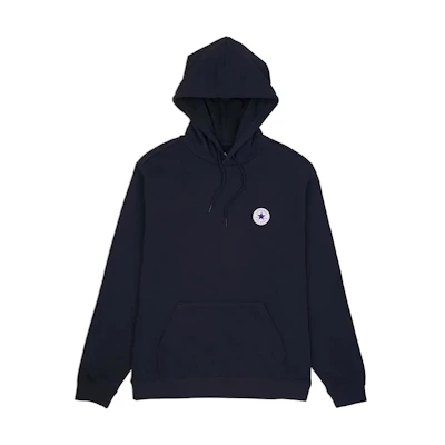 Converse Go-To Chuck Taylor Logo Hoodie Black Unisex Casual Outdoor Pullover 10026983-A01
