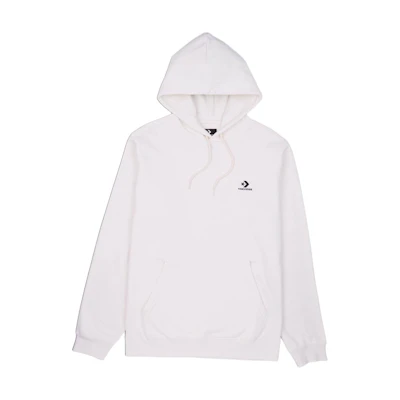 Converse Go-To Embroidered Star Chevron Hoodie Unisex White Casual Pullover 10024509-A17