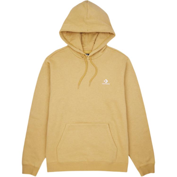 Converse Go-To Embroidered Star V Hoodie Unisex Fleece Beige 10024509-A21