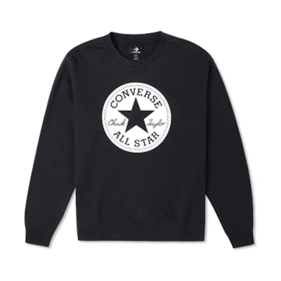 Converse Go-To Logo Geometric Print Unisex Hoodie - Black 10023855-A01