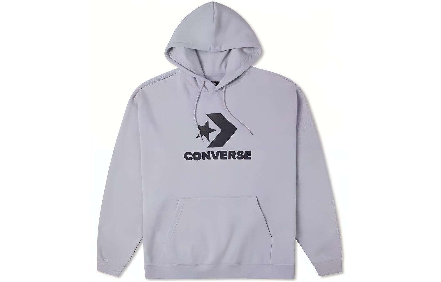 Converse Go-To Star Chevron Logo Print Sweatshirt Gray () 10024915-A03