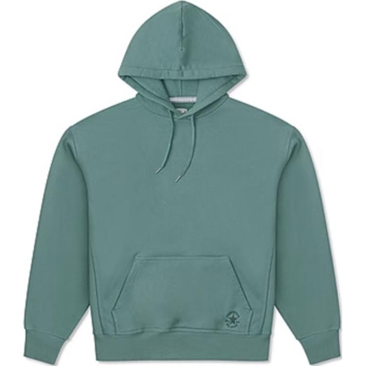 Converse Gold Standard Loose-Fit Green Pullover Hoodie Unisex Retro Style 10025917-A06