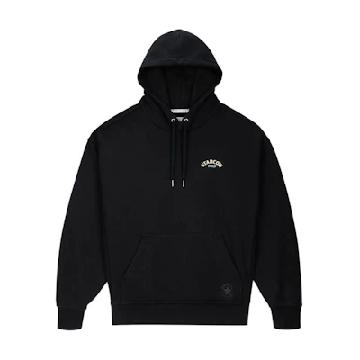 Converse Gold Standard Starcow Black Hoodie with Metallic Drawstrings Unisex 10027301-A01