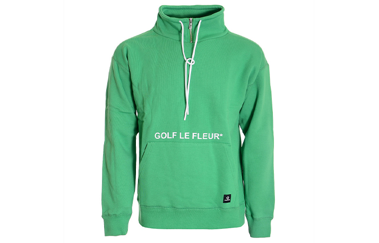 Converse Golf Le Fleur Half-Zip Pullover Sweatshirt Green () 10017488-A02