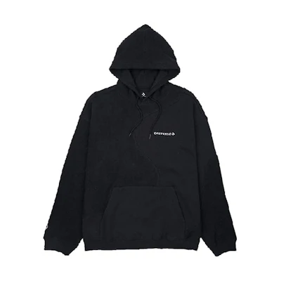 Converse GOTO Letter Print Hoodie Black Casual Loose Fit 10025234-A01