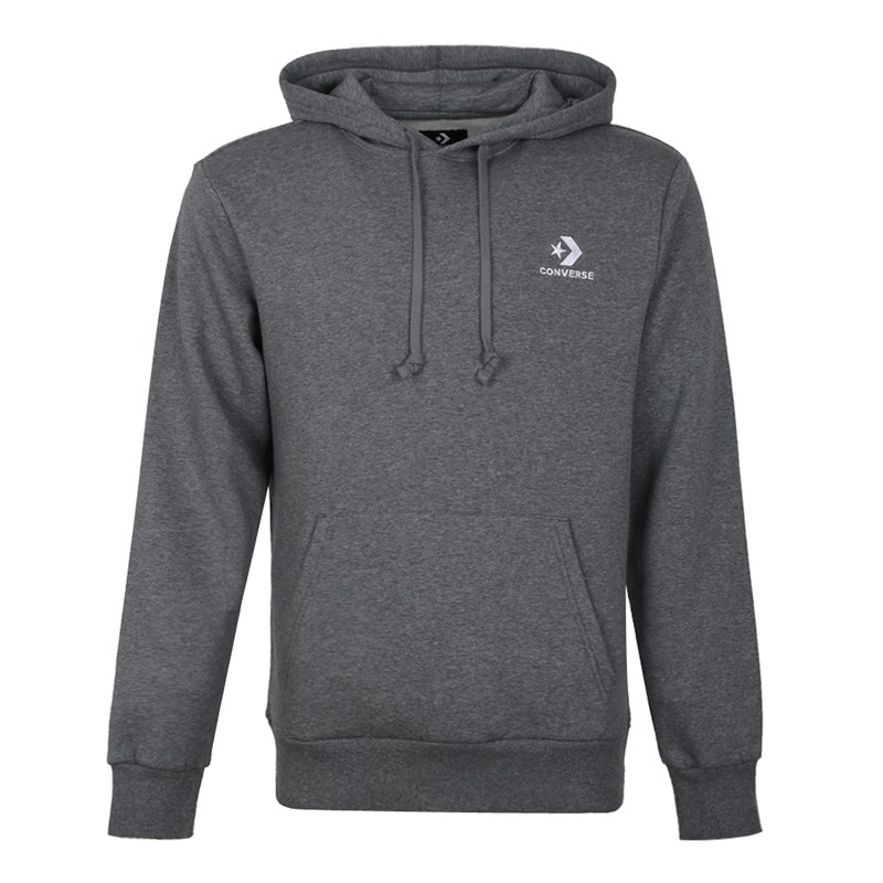 Converse Gray Pullover Hoodie Long Sleeve Casual Sweatshirt 10008814-A12