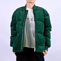 Shop Chaqueta Béisbol Vintage de Pana Verde Converse 10019987-333