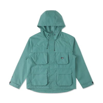 Converse Green Multi-Pocket Vintage Outdoor Windproof Waterproof Jacket Men 10026948-A02