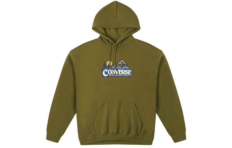 Converse Heavyweight Letter Print Hoodie Casual Pullover 10026526-A02