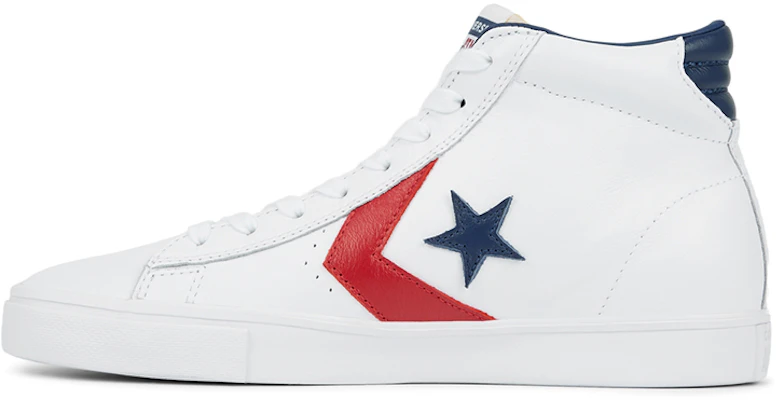 Converse Heritage Cuir Pro Leather Mid ''Rouge Blanc Bleu'' 165858C Buy Converse Heritage Cuir Pro Leather Mid ''Rouge Blanc Bleu'' 165858C