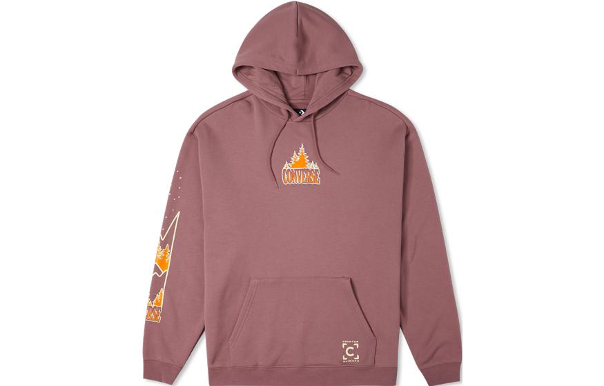 Converse Hoodie Pink with Scenic Print Design 10025031-A02