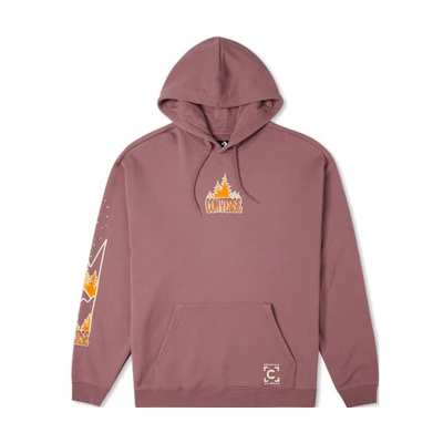 Converse Hoodie Pink with Scenic Print Design 10025031-A02