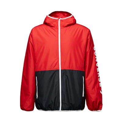 Converse Insulated Windbreaker Enamel Red Hooded Zip Long Sleeve Jacket Men 10008250-A01