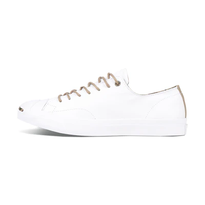 Converse Jack Purcell Wear-resistant Non-Slip Low Tops Casual Skateboarding Shoes Unisex White
