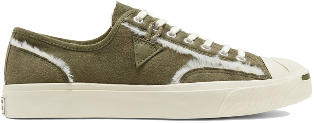 Converse Faux Fur-Lined Leather Jack Purcell 'Green White' 166511C Order Converse Faux Fur-Lined Leather Jack Purcell 'Green White' 166511C