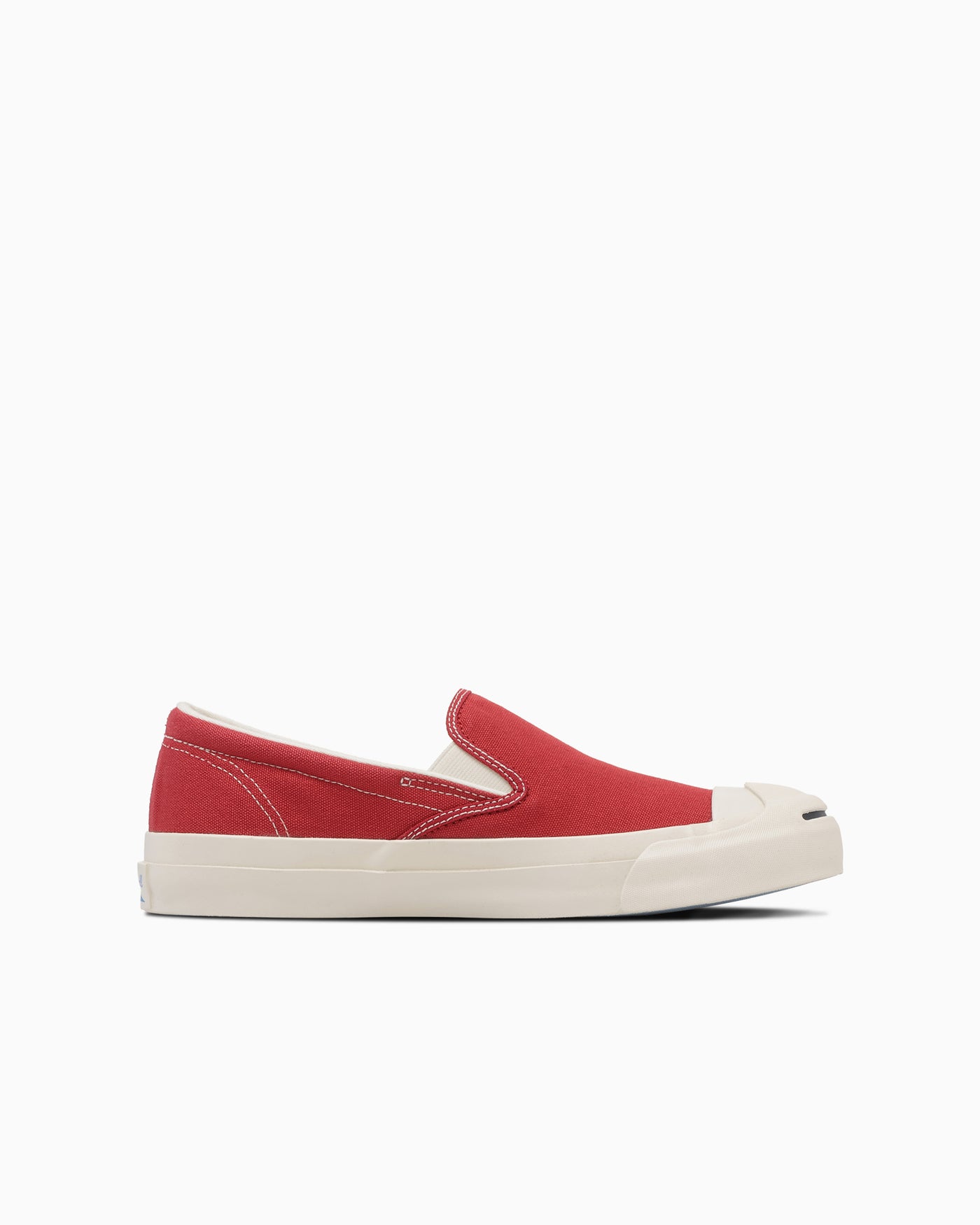 Shop Converse Jack Purcell 帆布懶人休閒鞋 紅色 33301521