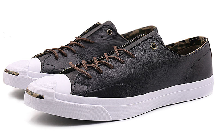 Converse Jack Purcell Classic Low Top Casual Skate Shoes Unisex Black 圖 3