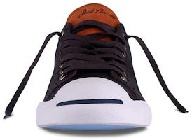 Shop Converse Jack Purcell 低筒 板鞋 男女同款 黑橙