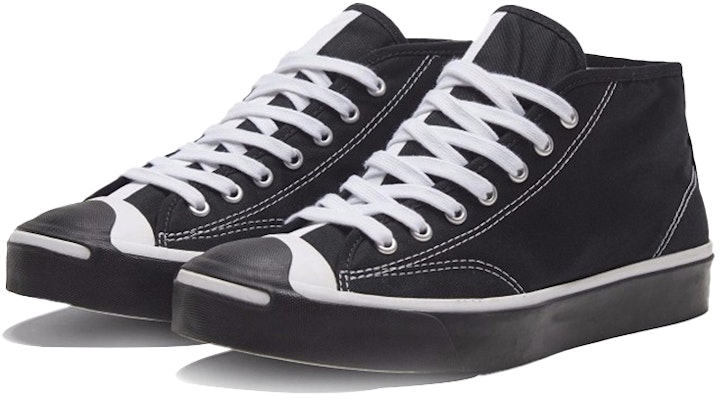 Converse Jack Purcell Mid 'White Black' 168993C Lookbook Converse Jack Purcell Mid 'White Black' 168993C
