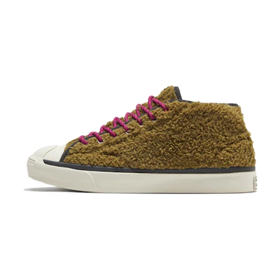 Converse Jack Purcell Mid 'Retro Sherpa - Dark Moss'