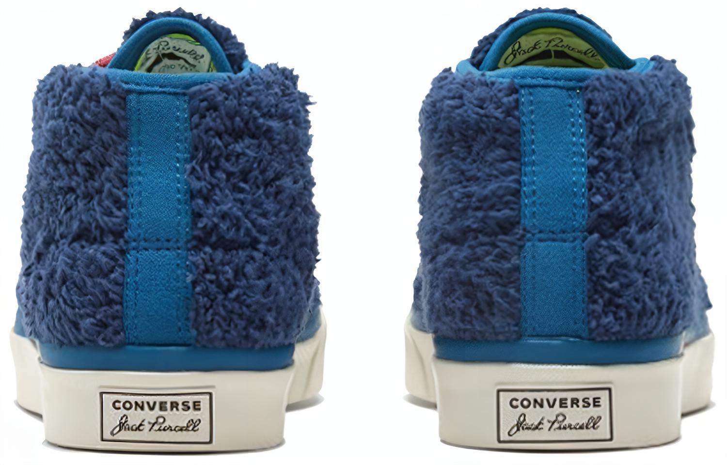 Purchase Converse Jack Purcell Mid 'Retro Sherpa - Navy Lemon' Lelaki Wanita Kasual. 169790C