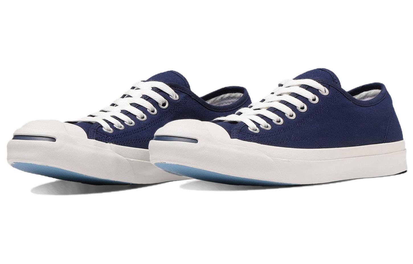 Lookbook Converse Jack Purcell 防滑耐磨 低筒 帆布鞋 男女通用 藍色 日本版