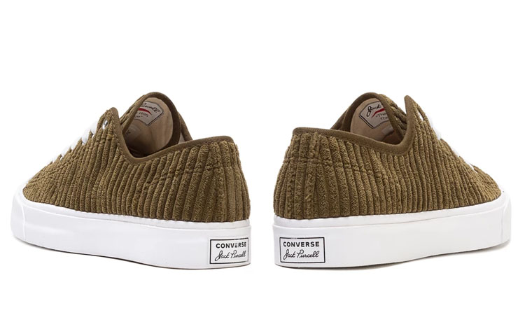 Shop コンバース ジャックパーセル OX オリーブグリーン/ホワイト 165138C