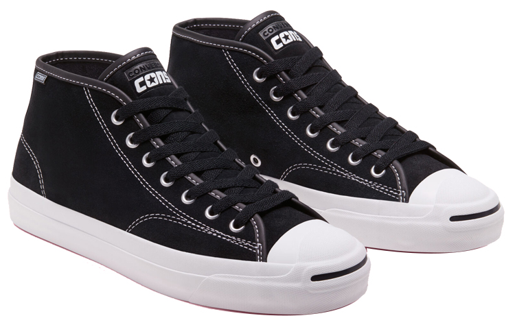 Lookbook Converse Jack Purcell Pro Mid 'Hitam' 166841C