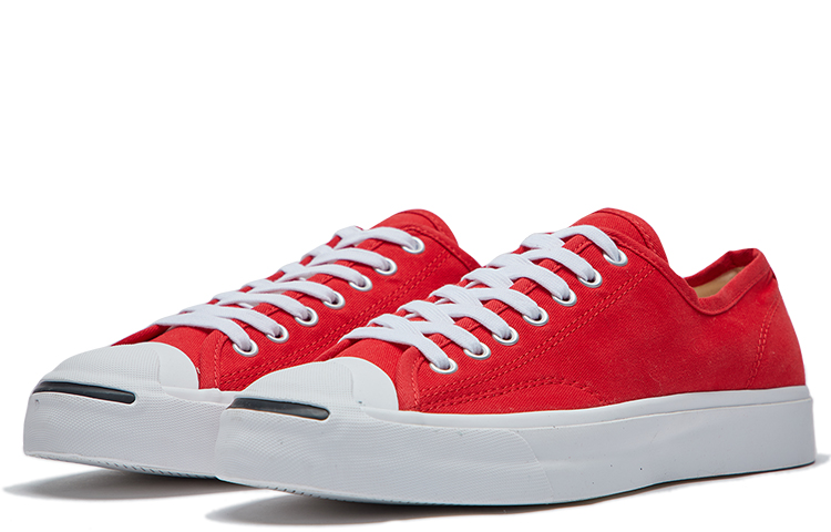 Converse Jack Purcell Retro Low Tops Casual Skateboarding Shoes Red 圖 2